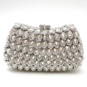 Luxury clutch evening bags Ladies crystal diamonds party bag