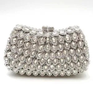 Luxury clutch evening bags Ladies crystal diamonds party bag