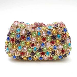 Luxury clutch evening bags Ladies crystal diamonds party bag