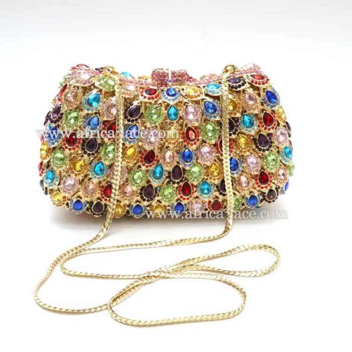 Luxury clutch evening bags Ladies crystal diamonds party bag