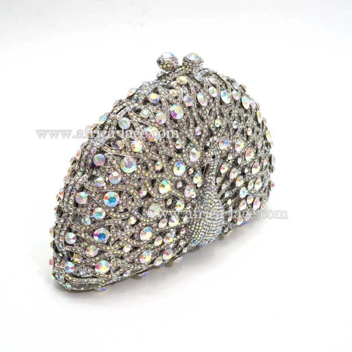 Luxury Crystal Evening clutch Peacock Clutch purse wedding clutch bag CL 107B 1