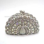 Luxury Crystal Evening clutch Peacock Clutch purse wedding clutch bag CL 107B