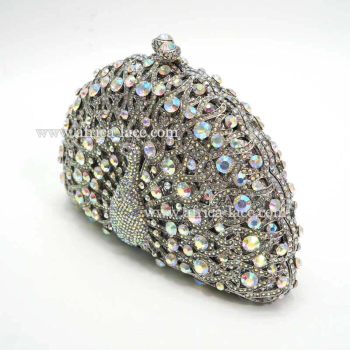 Luxury Crystal Evening clutch Peacock Clutch purse wedding clutch bag CL 107B 2