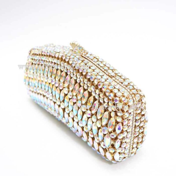 crystal clutch bag