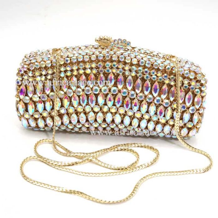 crystal clutch bag