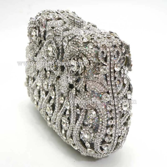 crystal clutch bag