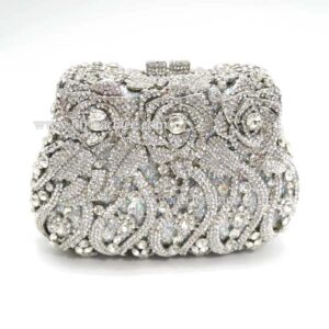 crystal clutch bag