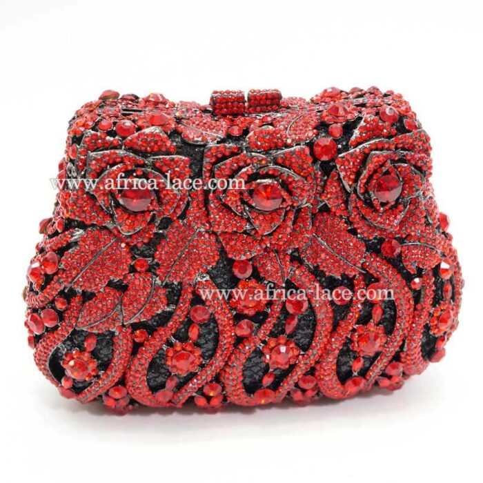 crystal clutch bag