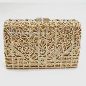 crystal clutch bag