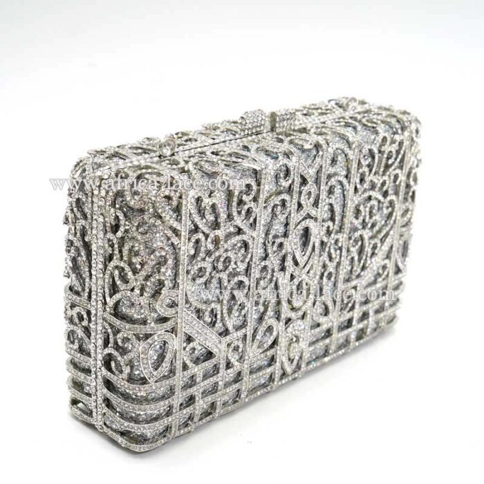 crystal clutch bag