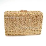 crystal clutch bag