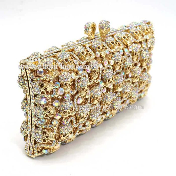 crystal clutch bag