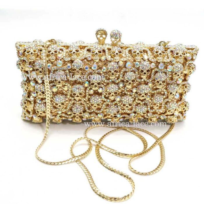 luxury crystal clutch bag