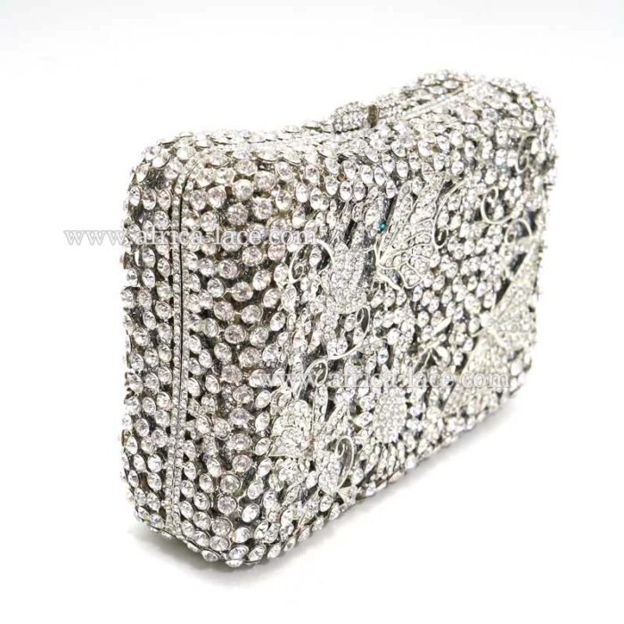 luxury crystal clutch bag