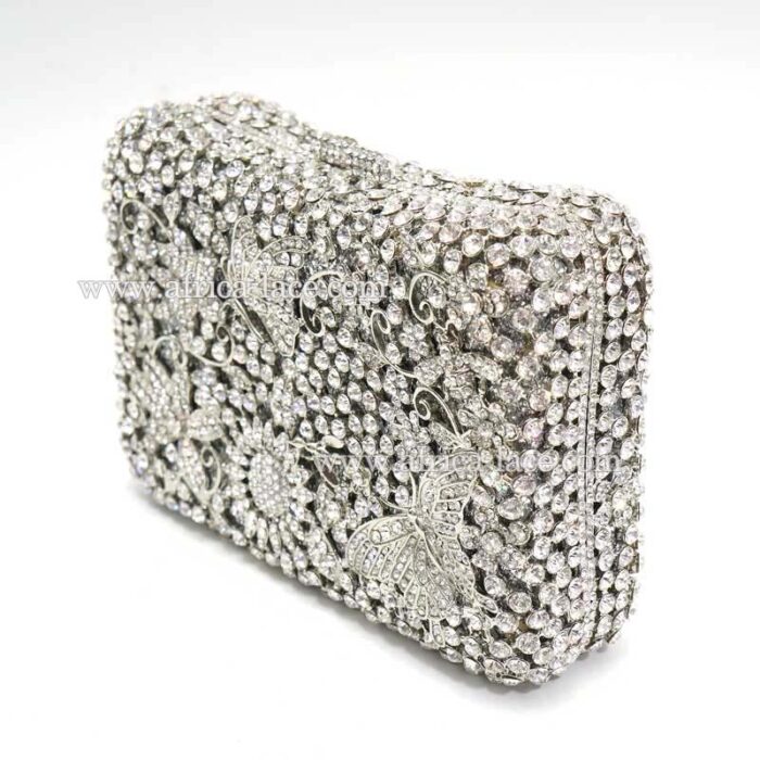 luxury crystal clutch bag