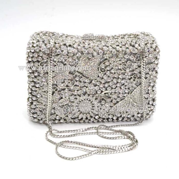 luxury crystal clutch bag