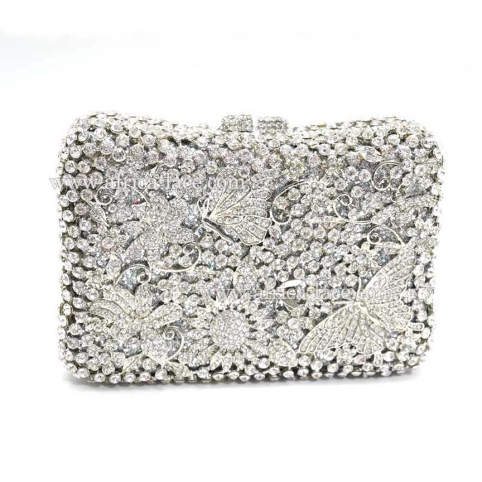 luxury crystal clutch bag