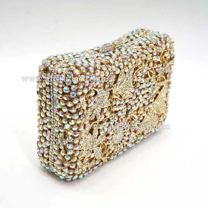 luxury crystal clutch bag