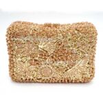 luxury crystal clutch bag