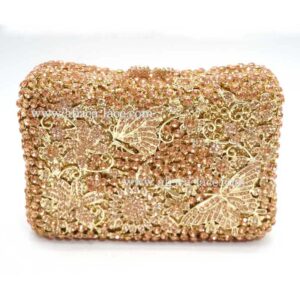 luxury crystal clutch bag