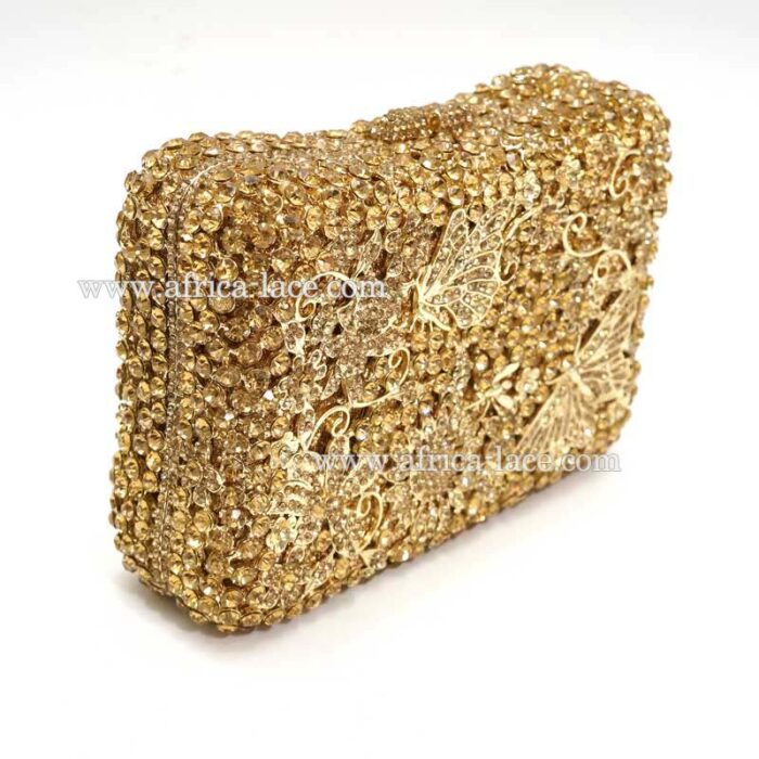 luxury crystal clutch bag