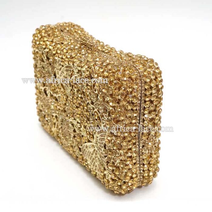 luxury crystal clutch bag