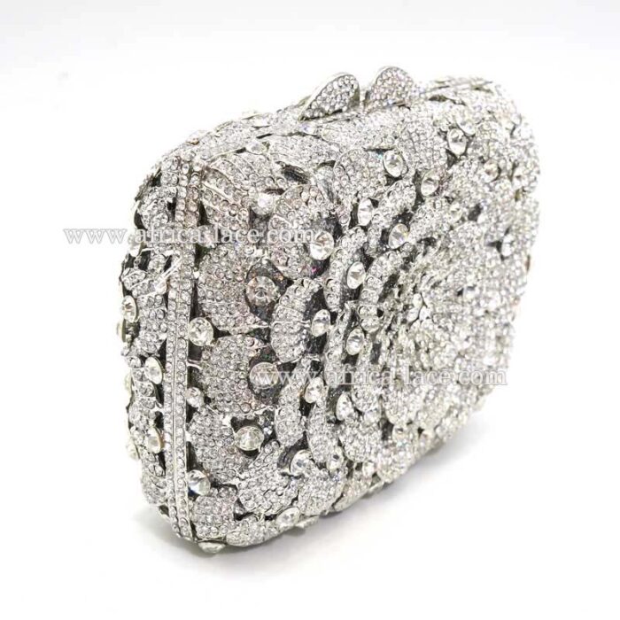 luxury crystal clutch bag