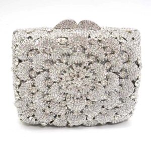 luxury crystal clutch bag