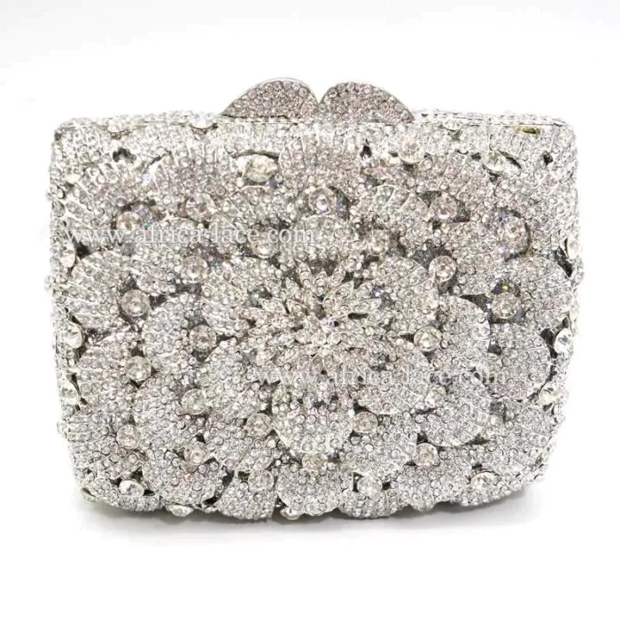 Elegant Satin Crystal Purse Clutch Evening Bag Black Swarovski Crystals  Quality | eBay