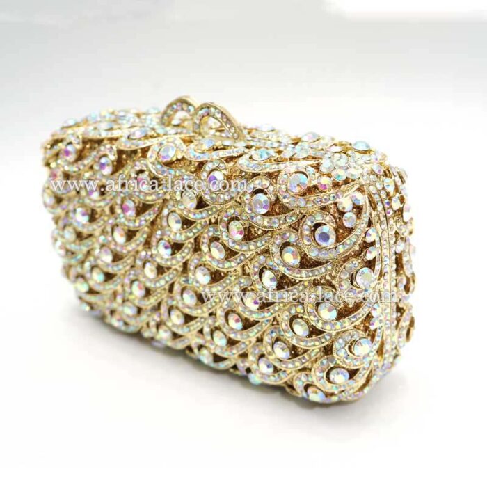 luxury crystal clutch bag