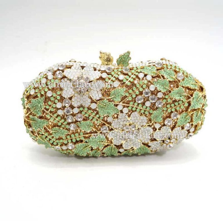 Women's Clutch Solid Color Crystal Stone Handbag abac002