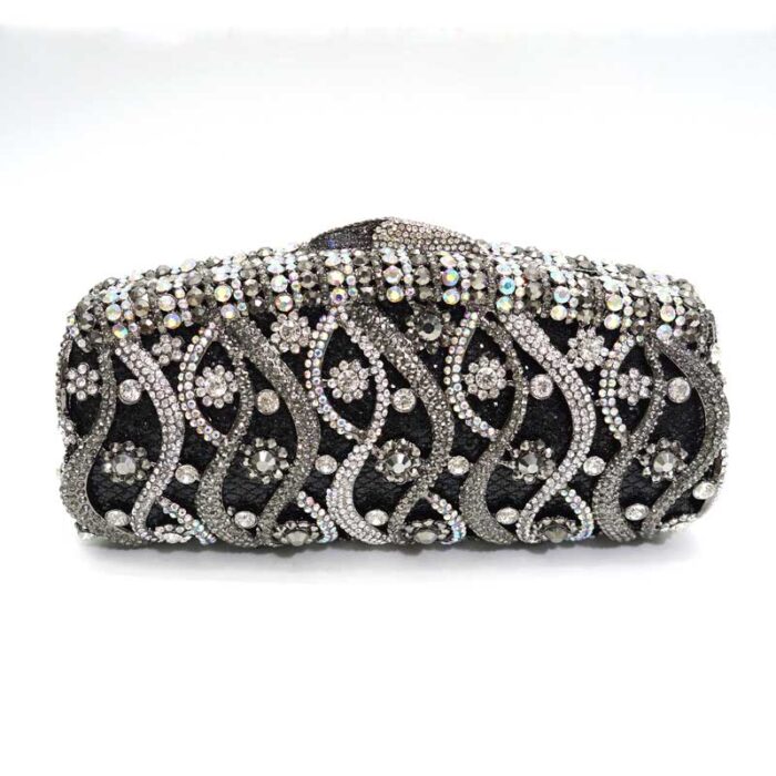 luxury crystal clutch bag