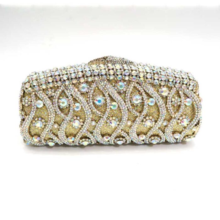 luxury crystal clutch bag