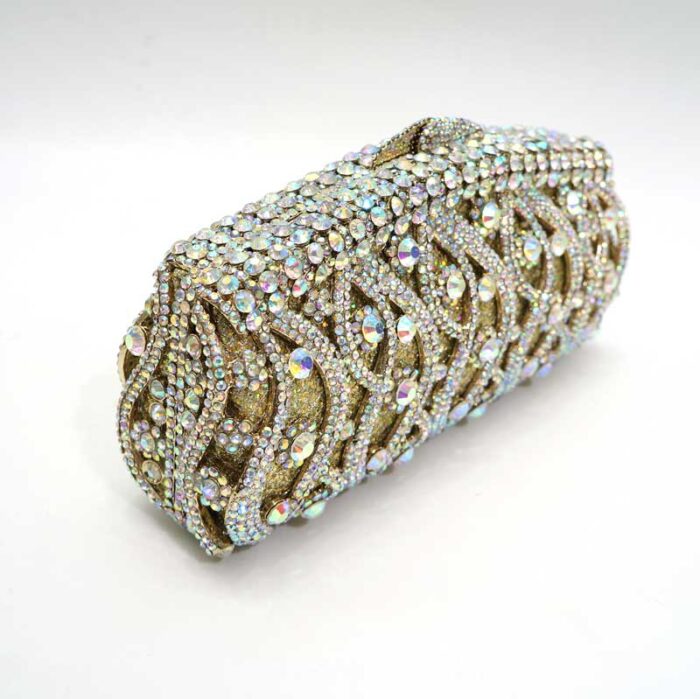 luxury crystal clutch bag