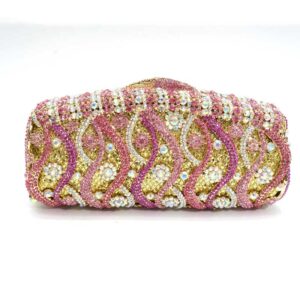 luxury crystal clutch bag