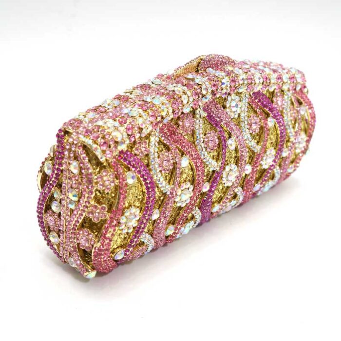 luxury crystal clutch bag