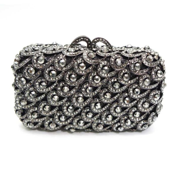 luxury crystal clutch bag