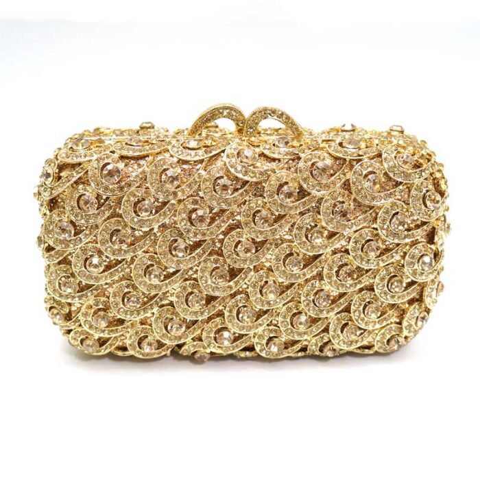 luxury crystal clutch bag