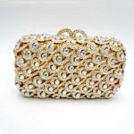 luxury crystal clutch bag