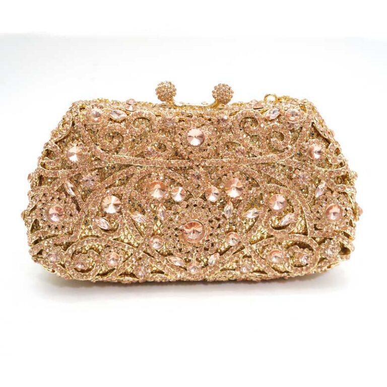 Women's Clutch Solid Color Crystal Stone Handbag abac037