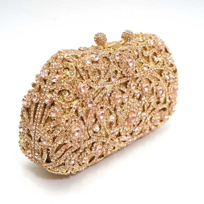 luxury crystal clutch bag