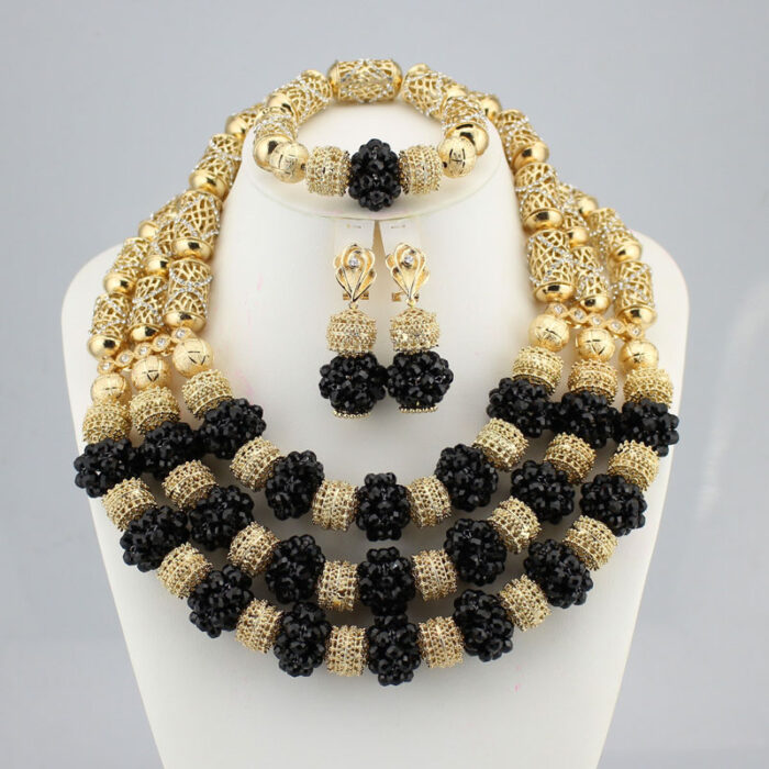 High quality handmade african Wedding Jewelry necklace set