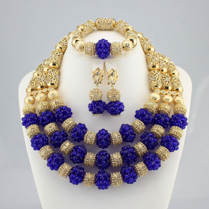 High quality handmade african Wedding Jewelry necklace set