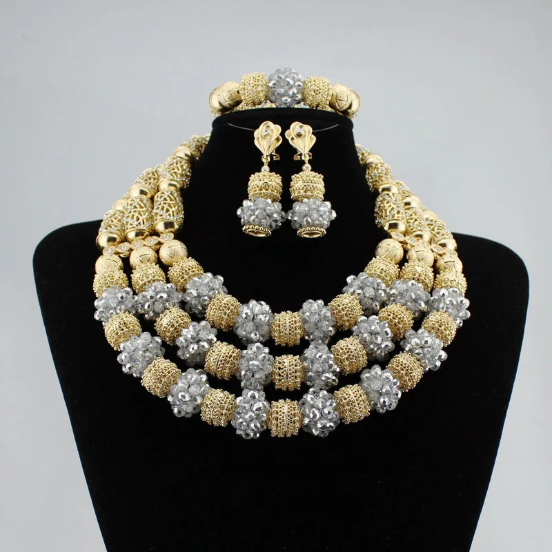 High quality handmade african Wedding Jewelry necklace set