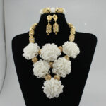 High quality handmade african Wedding Jewelry necklace set