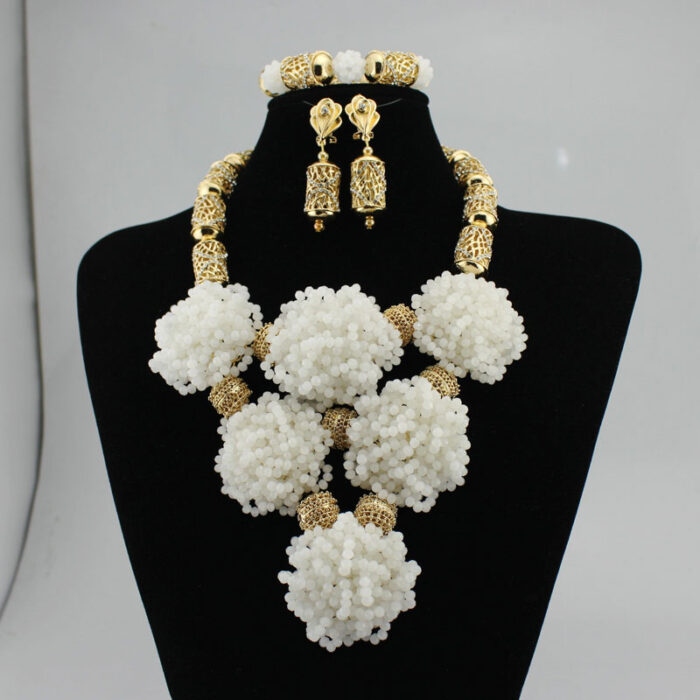 High quality handmade african Wedding Jewelry necklace set