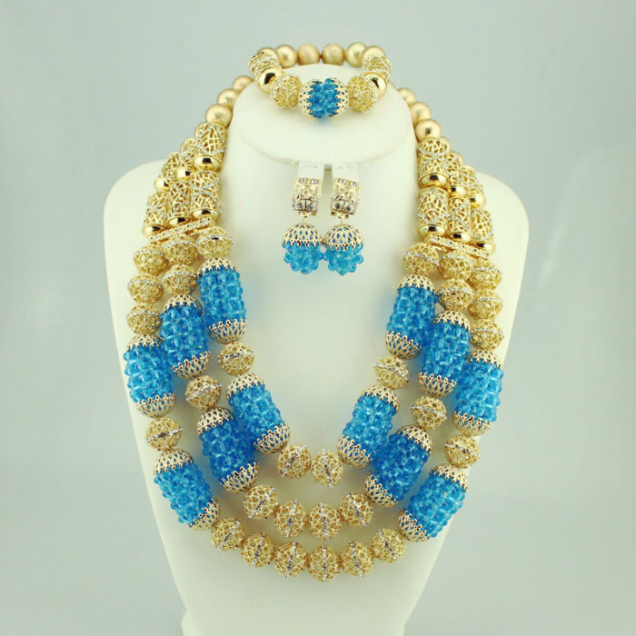 High quality handmade african Wedding Jewelry necklace set