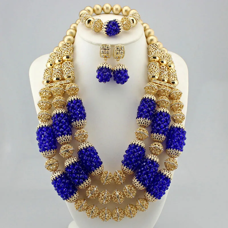 High quality handmade african Wedding Jewelry necklace set