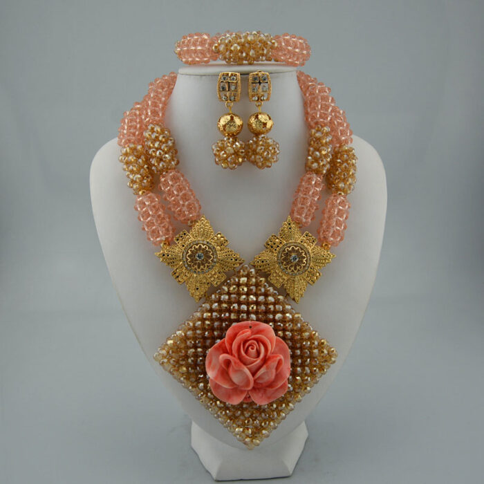 High quality handmade african Wedding Jewelry necklace set