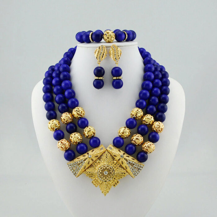 High quality handmade african Wedding Jewelry necklace set